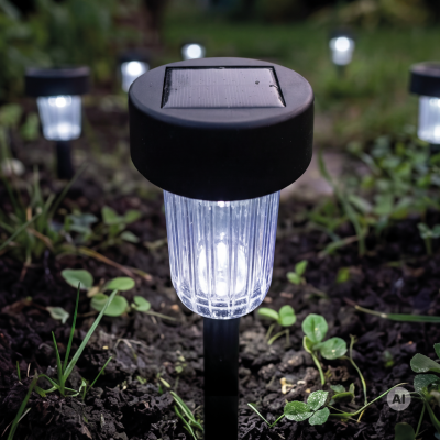 Lampa lampka solarna LED SOPLA LED 0,06W biała zimna czarny  IDEUS (03938)
